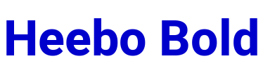 Heebo Bold लिपि